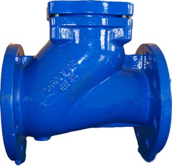 Обратный клапан шаровой фланцевый для канализации под давлением и других применений DN40-600 PN10/16